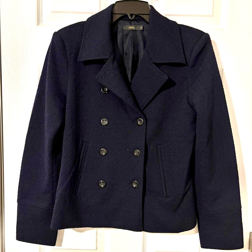 THML business suit blazer navy blue size Medium Womens